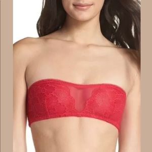 Free People Women’s Raspberry Lace Bralette Size Medium NWT